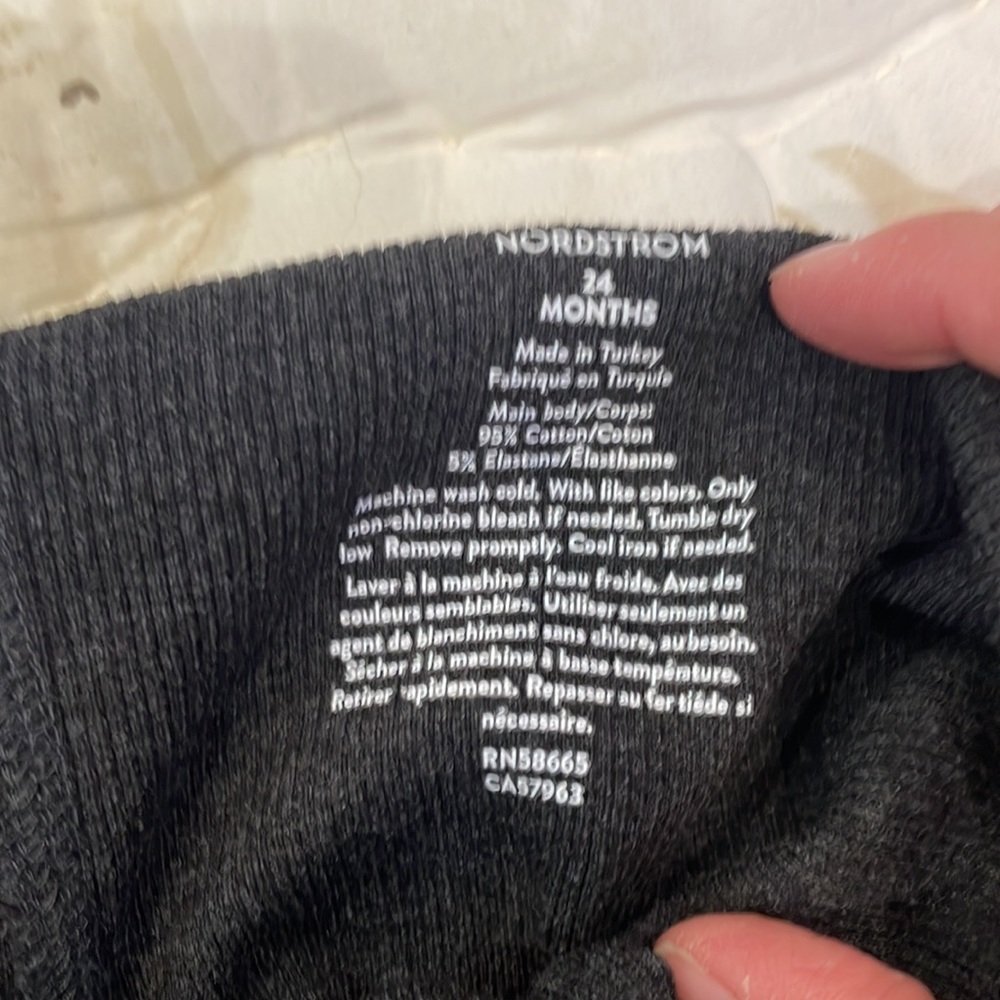 Nordstrom leggings charcoal gray - Picture 3 of 4